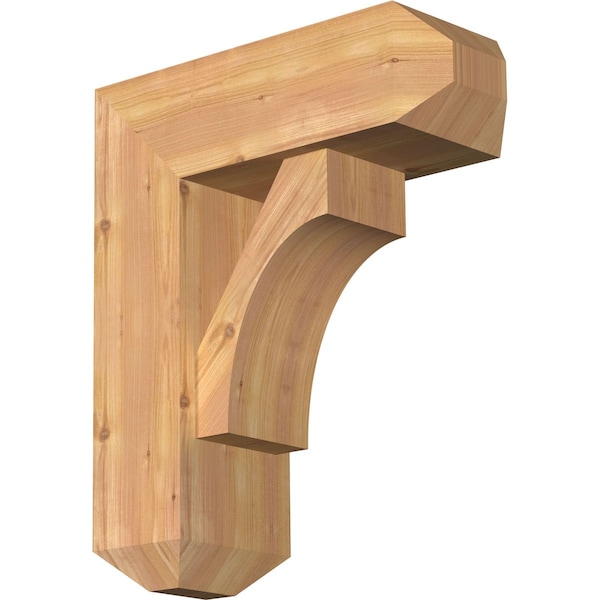 Ekena Millwork Westlake Craftsman Smooth Bracket w/ Offset Brace, Western Red Cedar, 7 1/2"W x 20"D x 24"H BKT0806X20X24WTL04SWR - main